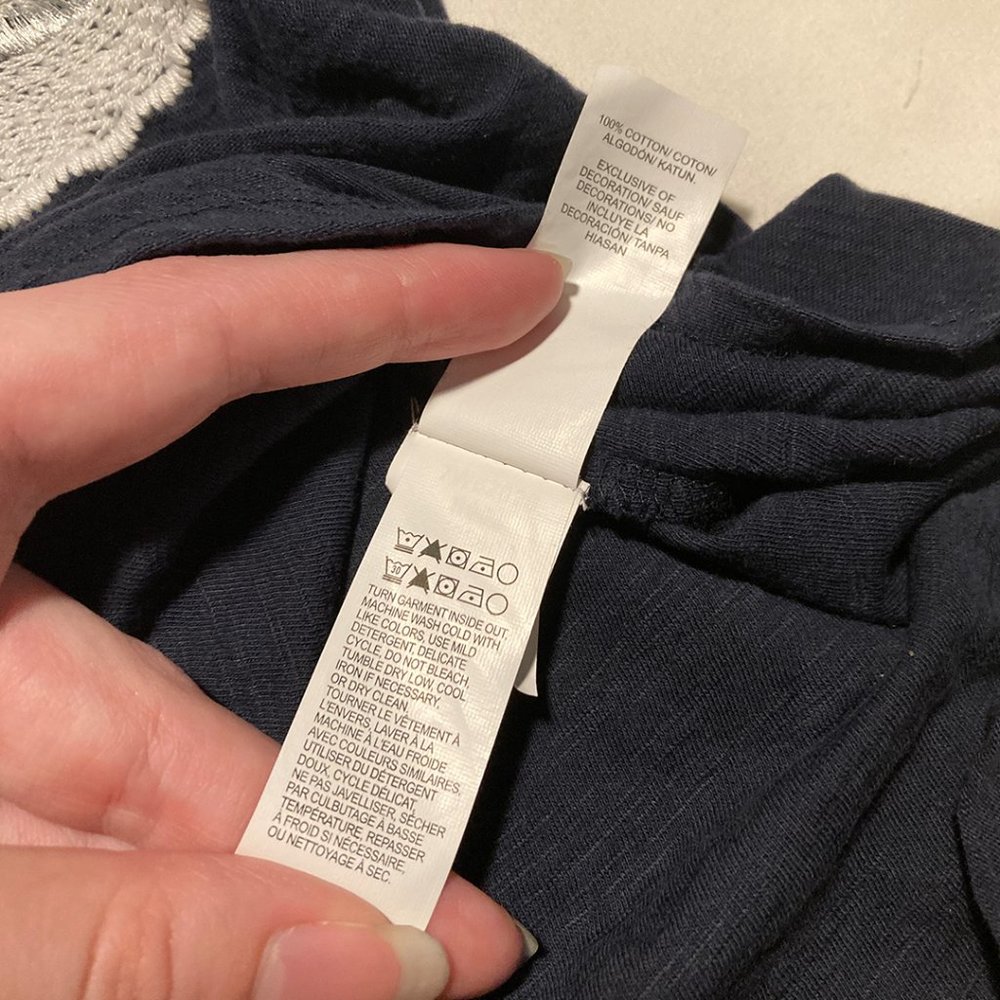 Lucky Brand Navy Lace Elephant Tank Top - Picture 7 of 10